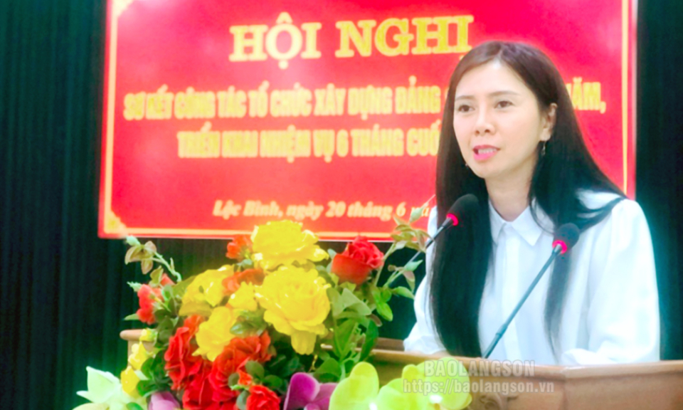Huyện ủy Lộc Bình sơ kết công tác tổ chức xây dựng Đảng 6 tháng đầu năm