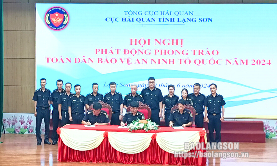 Cục Hải quan tỉnh Lạng Sơn phát động phong trào toàn dân bảo vệ an ninh Tổ quốc