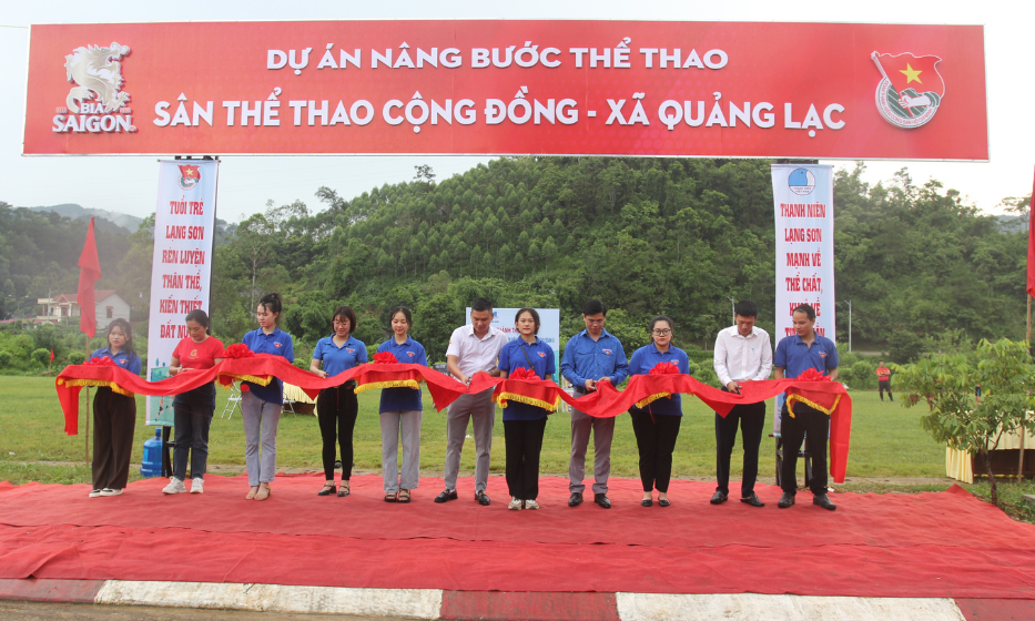 Thành đoàn Lạng Sơn: Khánh thành sân thể thao cộng đồng