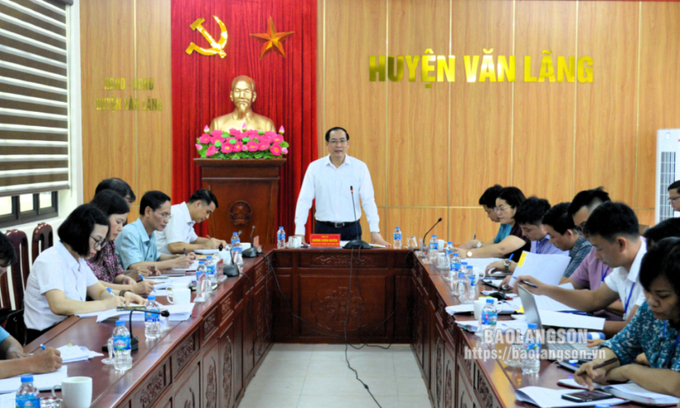 Kiểm tra công tác cải cách hành chính tại các huyện: Văn Lãng, Tràng Định và Bắc Sơn