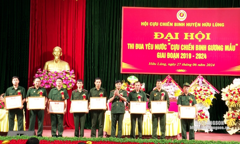 Đại hội thi đua yêu nước  “Cựu chiến binh gương mẫu”  giai đoạn 2019-2024 huyện Hữu Lũng