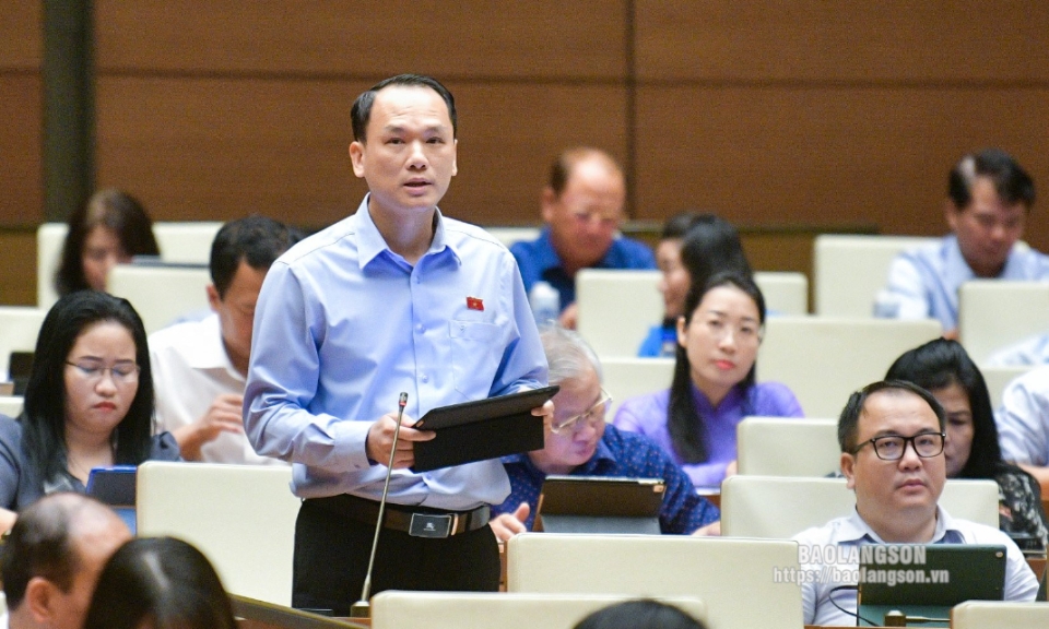 Kỳ họp 7 Quốc hội khoá XV: Đại biểu Quốc hội tỉnh đóng góp ý kiến vào dự thảo Luật Địa chất và khoáng