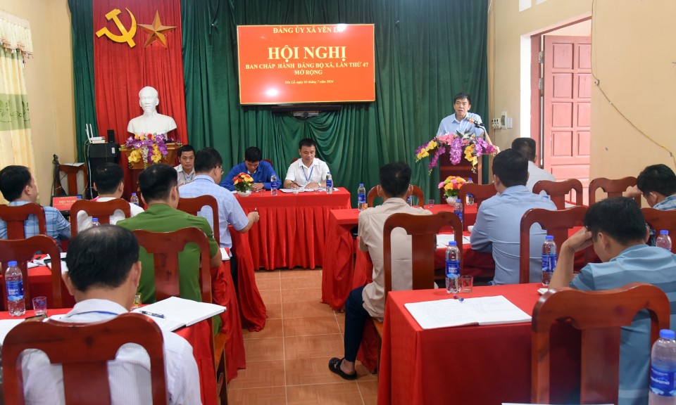 Đảng ủy xã Yên Lỗ triển khai nhiệm vụ 6 tháng cuối năm 2024