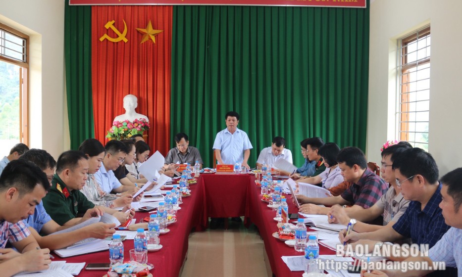Kiểm tra xây dựng nông thôn mới tại huyện Chi Lăng