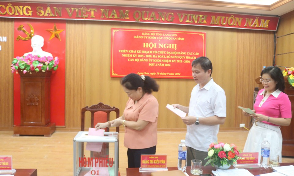 Đảng ủy Khối các cơ quan tỉnh: Triển khai kế hoạch tổ chức đại hội đảng bộ các cấp nhiệm kỳ 2025-2030