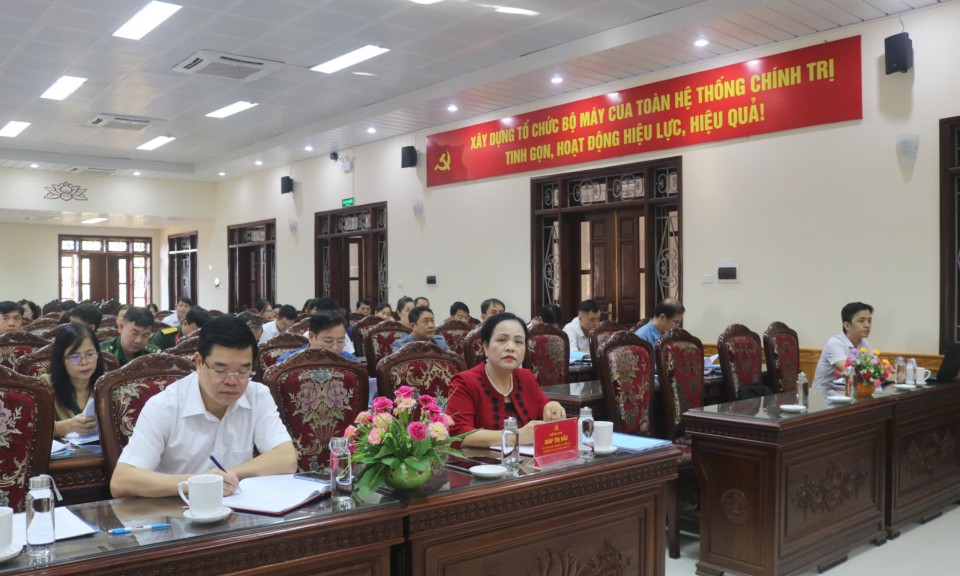 Hơn 100 đại biểu được tập huấn công tác tổ chức xây dựng Đảng năm 2024