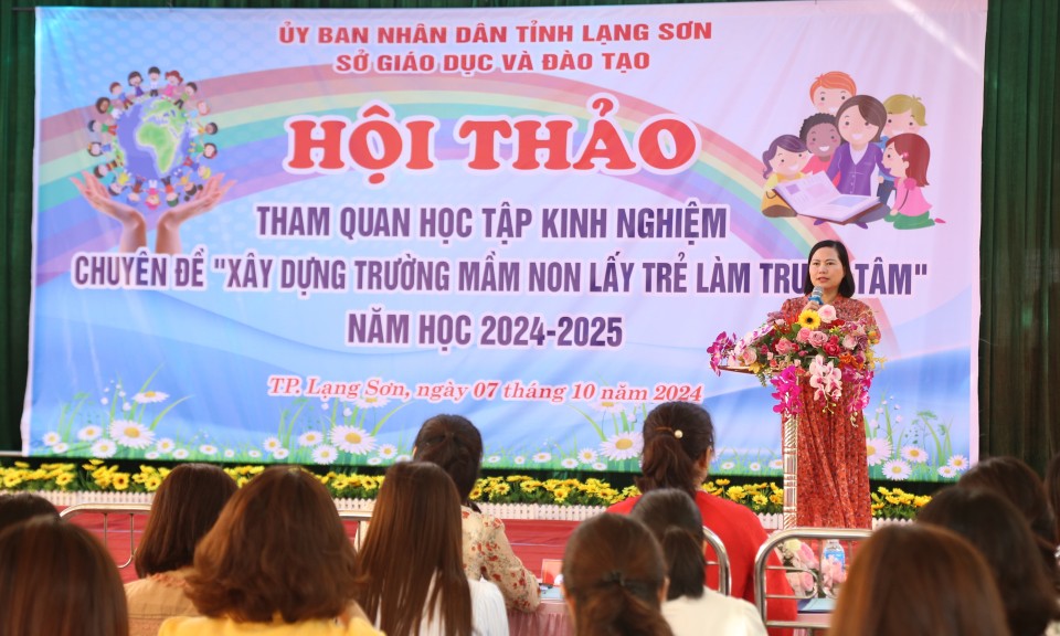 Sở Giáo dục và Đào tạo tổ chức Hội thảo “Xây dựng trường mầm non lấy trẻ làm trung tâm”