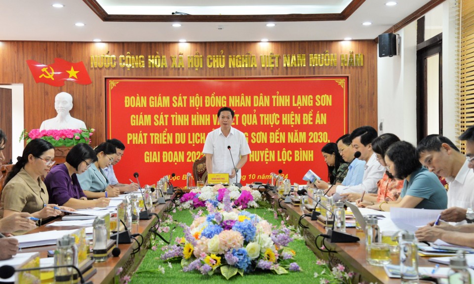 Giám sát tình hình, kết quả thực hiện Đề án phát triển du lịch tỉnh Lạng Sơn đến năm 2030, giai đoạn