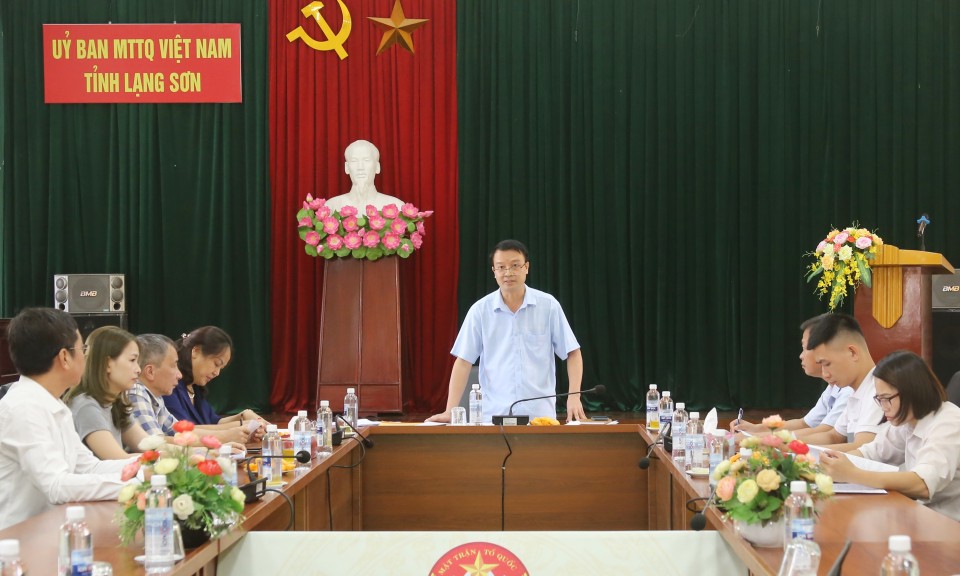 Họp đoàn đại biểu tỉnh tham dự Đại hội đại biểu toàn quốc MTTQ Việt Nam lần thứ X, nhiệm kỳ 2024 - 2029