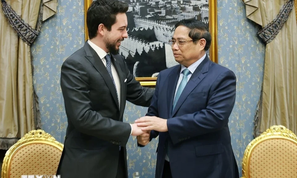 Thủ tướng Phạm Minh Chính tiếp Hoàng Thái tử Vương quốc Jordan