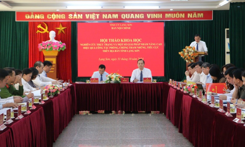 Hội thảo khoa học nghiên cứu thực trạng và một số giải pháp nhằm nâng cao hiệu quả công tác phòng chống