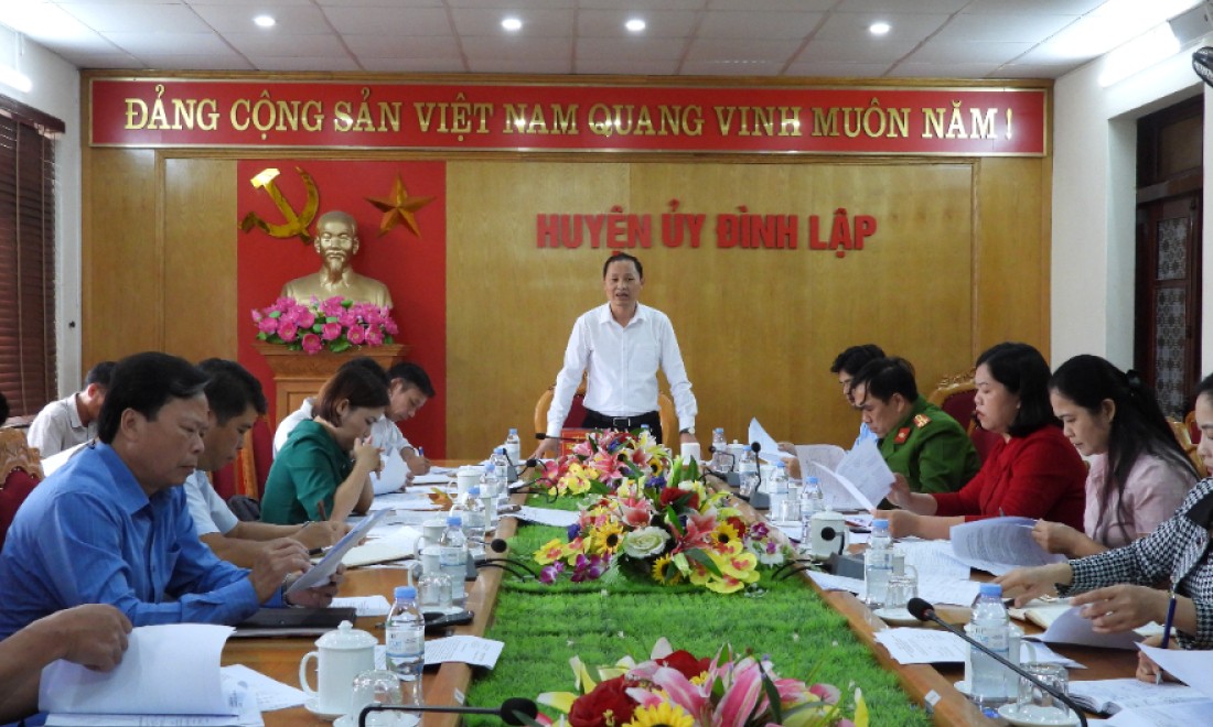 Đình Lập: Đánh giá tình hình triển khai giải phóng mặt bằng dự án nâng cấp đoạn Km 18 đến Km 80 quốc