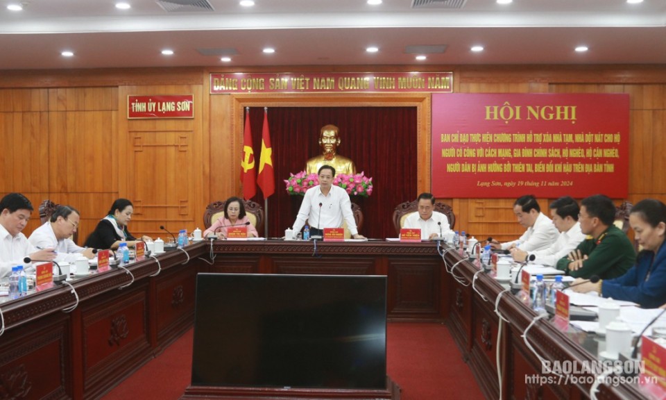 Phối hợp tháo gỡ khó khăn, đẩy nhanh tiến độ thực hiện Chương trình xóa nhà tạm, nhà dột nát trên địa