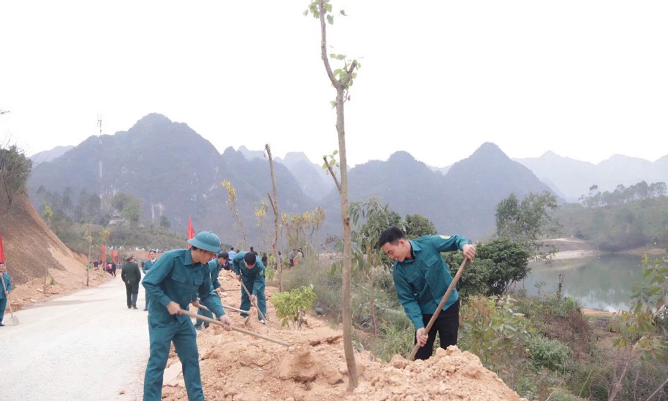 Xuân về trồng cây theo lời Bác