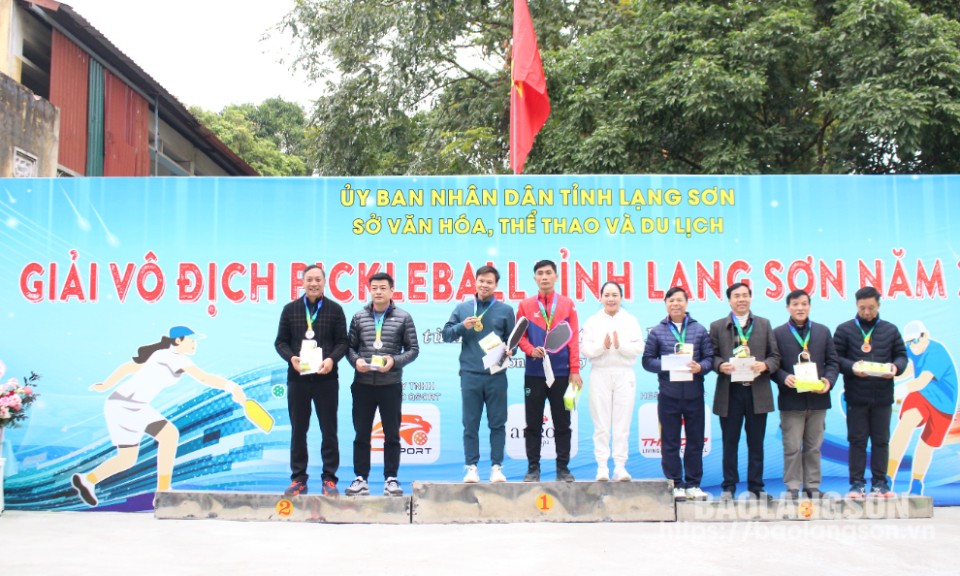 8 bộ huy chương được trao tại Giải vô địch pickleball tỉnh năm 2024