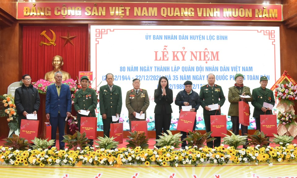 Lộc Bình kỷ niệm 80 năm Ngày thành lập Quân đội nhân dân Việt Nam
