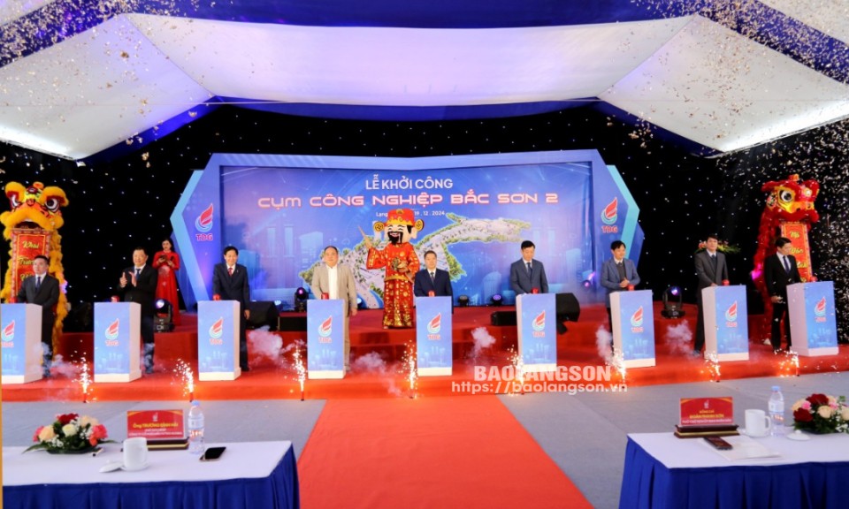 Khởi công dự án Cụm công nghiệp Bắc Sơn 2