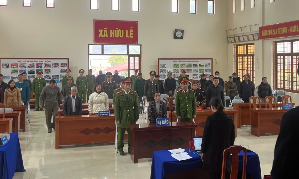 Văn Quan: Xét xử lưu động đối tượng chống người thi hành công vụ tại xã Hữu Lễ