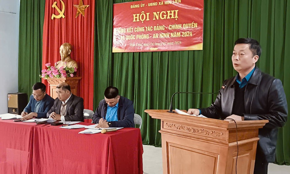 đạo HĐND tỉnh dự hội nghị tổng kết công tác đảng, chính quyền và quốc phòng, an ninh năm 2024 tại xã Hữu