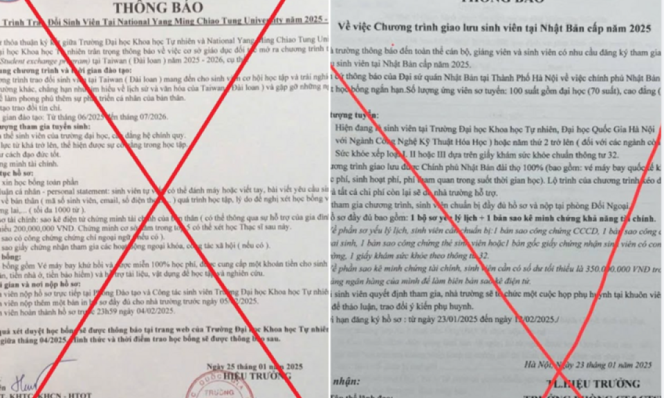 Liên tiếp các trường đại học bị mạo danh, lừa sinh viên