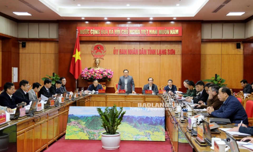 UBND tỉnh họp phiên thường kỳ tháng 2/2025: Xem xét, thông qua một số nội dung quan trọng