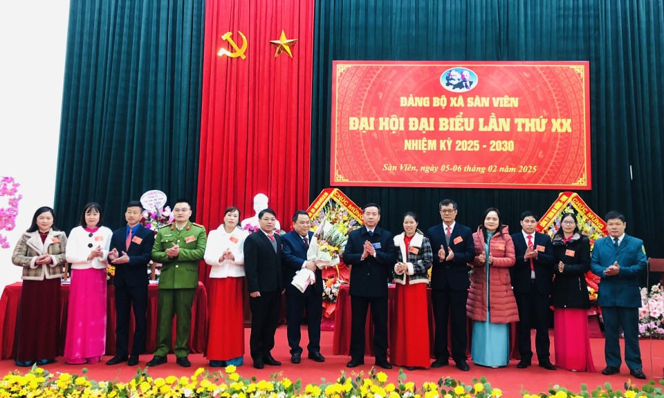 Đảng bộ xã Sàn Viên tổ chức Đại hội đại biểu lần thứ XX, nhiệm kỳ 2025-2030
