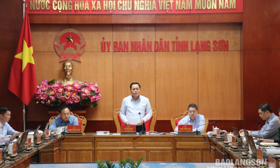 Họp thường kỳ UBND tỉnh tháng 3 (phiên thứ tư): Xem xét, quyết định 5 nội dung quan trọng
