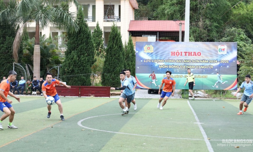 Sôi nổi phong trào thể dục, thể thao trong Công an Lạng Sơn