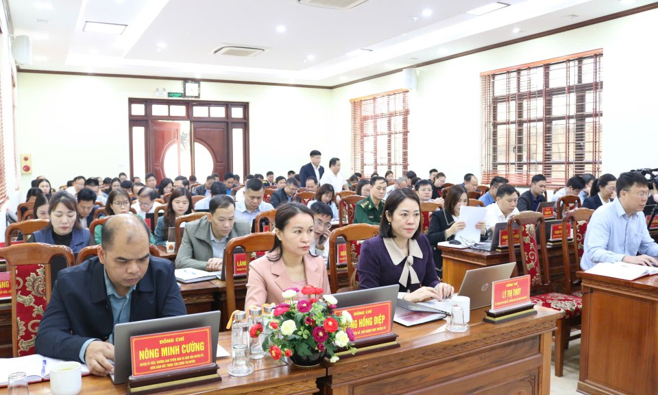 Hội nghị Ban Chấp hành Đảng bộ huyện Lộc Bình lần thứ 20: Sơ kết công tác quý I/2025