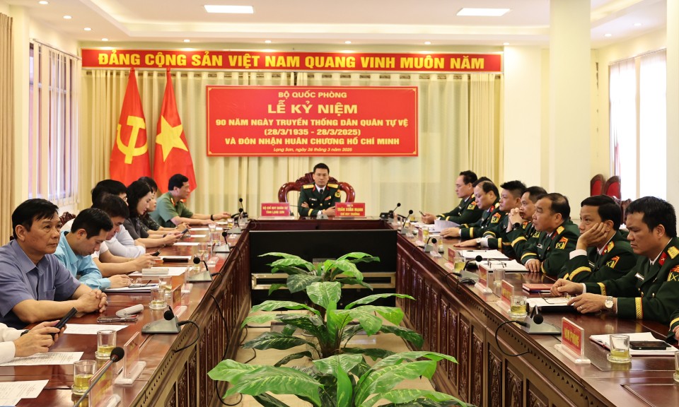 Kỷ niệm 90 năm Ngày truyền thống dân quân tự vệ và đón nhận Huân chương Hồ Chí Minh