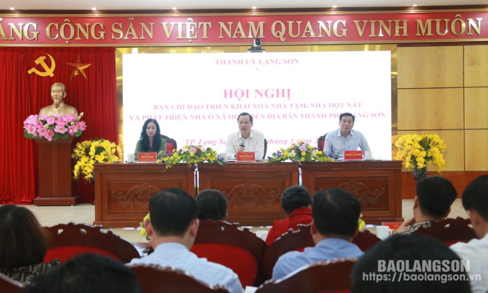 Thành phố Lạng Sơn: Sẽ khởi công đồng loạt các công trình vào ngày 15/4; phấn đấu hoàn thành xóa nhà
