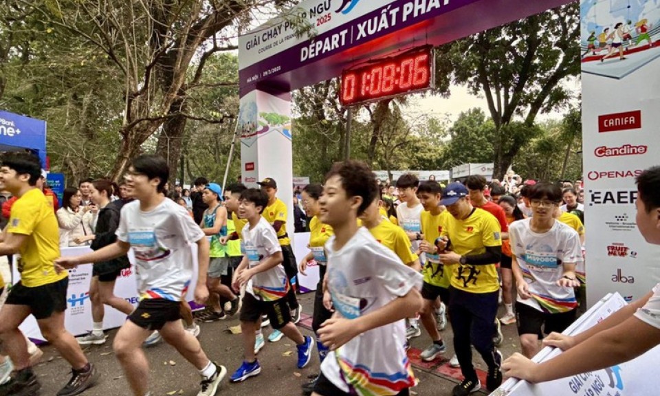 Giải chạy Pháp ngữ 2025: Kết nối cộng đồng yêu tiếng Pháp tại Việt Nam