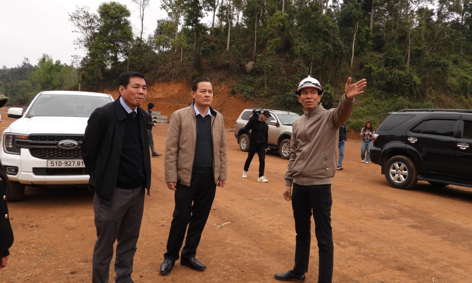 Bí thư Thành ủy kiểm tra dự án cao tốc cửa khẩu Hữu Nghị-Chi Lăng đoạn trên địa bàn thành phố