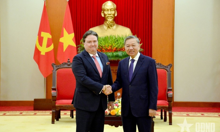 Tổng Bí thư Tô Lâm tiếp Đại sứ Hoa Kỳ Marc Evans Knapper