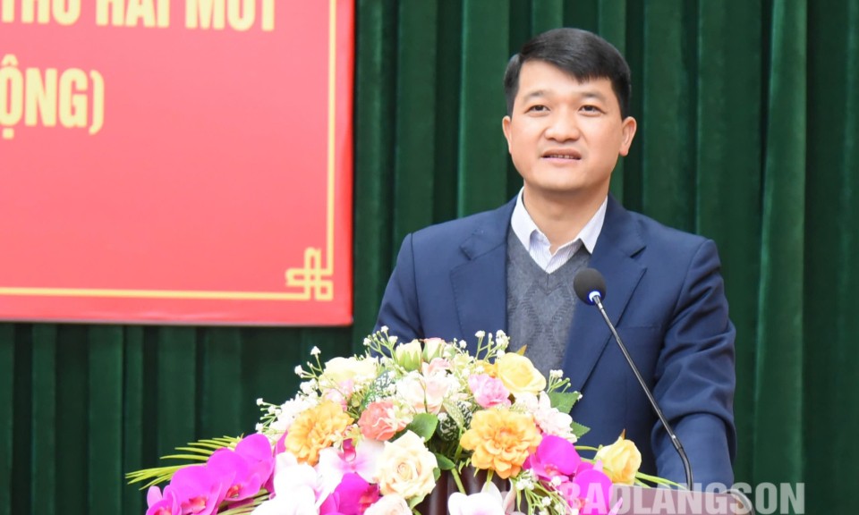 Hội nghị Ban Chấp hành Đảng bộ huyện Cao Lộc lần thứ 21: Đánh giá kết quả công tác quý I, triển khai