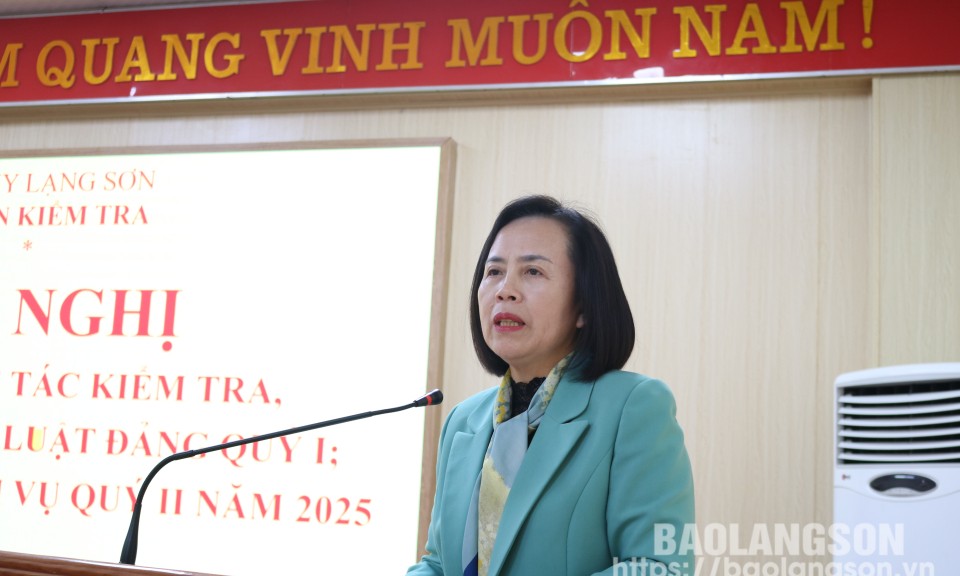Sơ kết công tác kiểm tra giám sát quý I