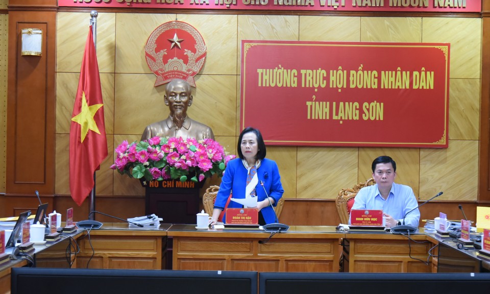 Thường trực HĐND tỉnh họp phiên thường kỳ tháng 4