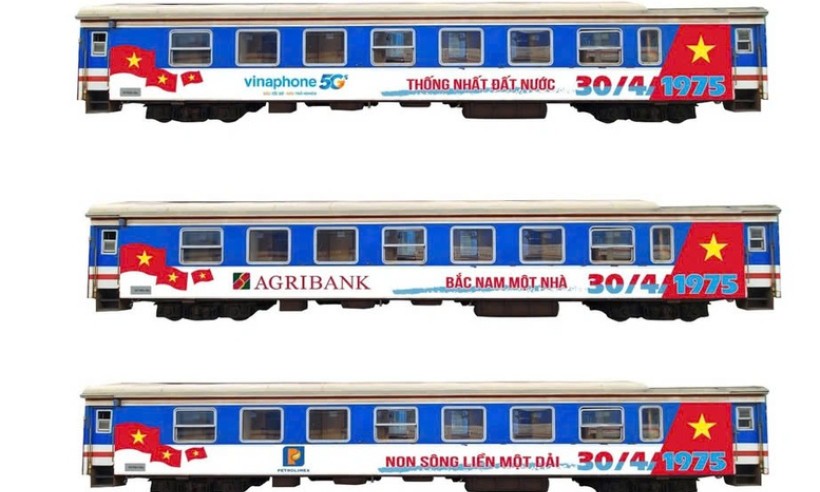 Tàu Thống nhất thiết kế đặc biệt sẽ lăn bánh chào mừng ngày 30/4