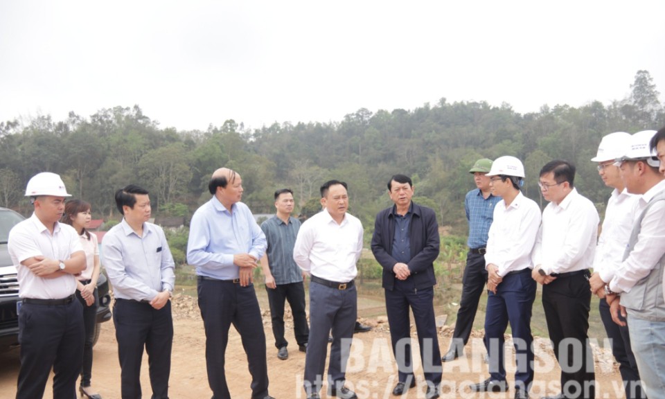 Kiểm tra tình hình thực hiện dự án cao tốc Đồng Đăng-Trà Lĩnh