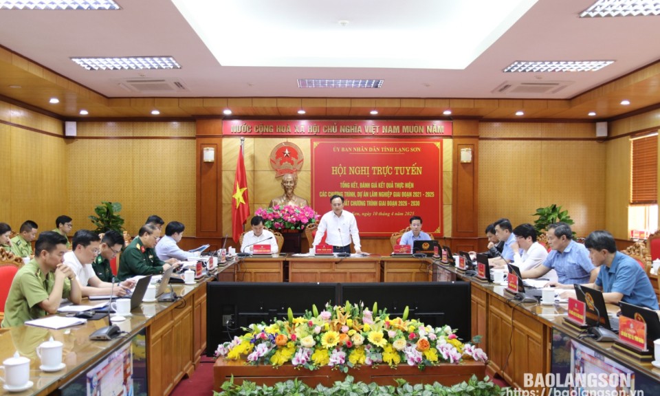 Hội nghị trực tuyến tổng kết, đánh giá chương trình phát triển lâm nghiệp giai đoạn 2021 – 2025