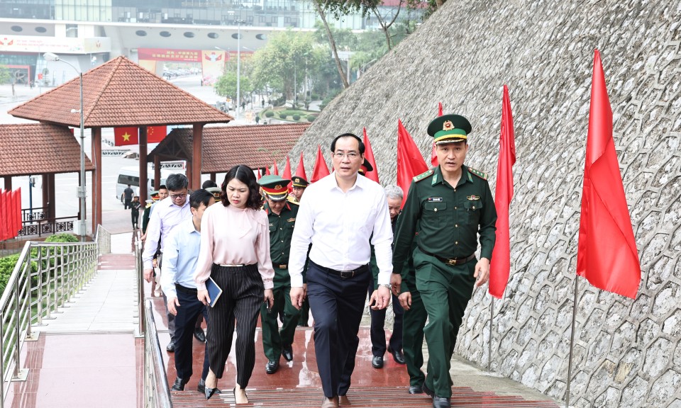 Lãnh đạo tỉnh kiểm tra công tác chuẩn bị chương trình Giao lưu hữu nghị Quốc phòng biên giới Việt Nam