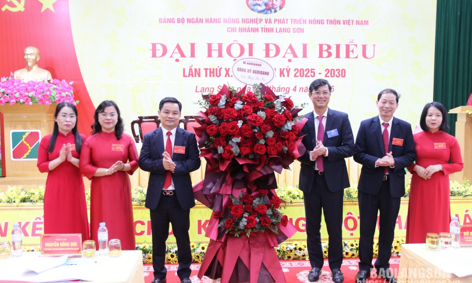 Đảng bộ Agribank Lạng Sơn tổ chức đại hội lần thứ XX nhiệm kỳ 2025 – 2030