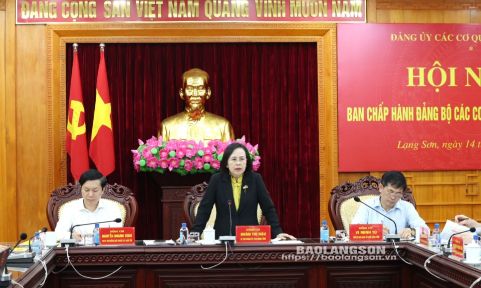 Hội nghị Ban Chấp hành Đảng bộ các cơ quan Đảng tỉnh lần thứ 2: Tiếp tục phát huy vai trò, trách nhiệm