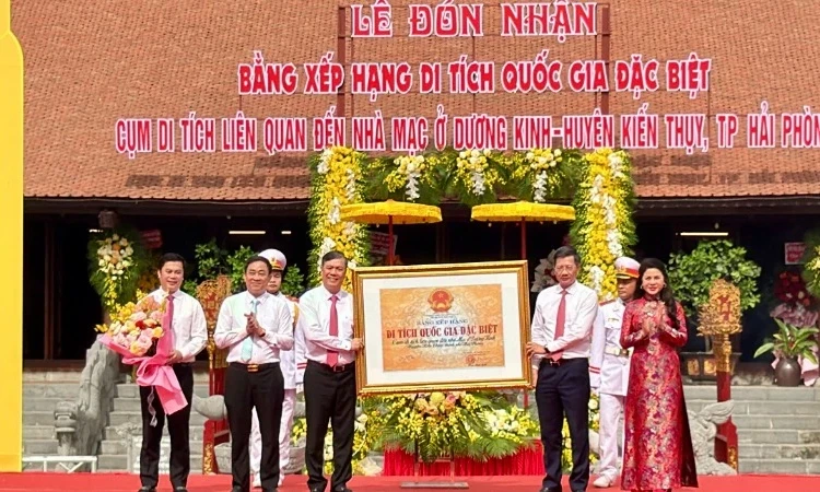 Hải Phòng: Cụm di tích nhà Mạc tại Dương Kinh được công nhận là Di tích quốc gia đặc biệt