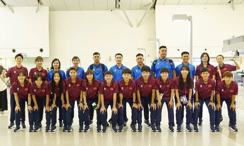 16 cầu thủ futsal nữ Việt Nam chuẩn bị cho giải châu Á