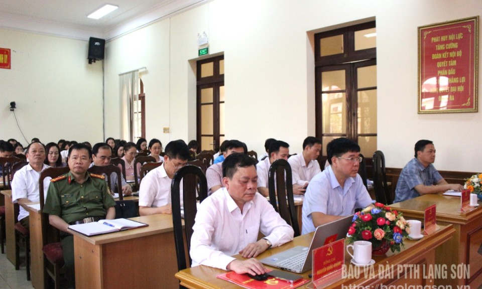Hội nghị báo cáo viên cấp tỉnh tháng 4/2025