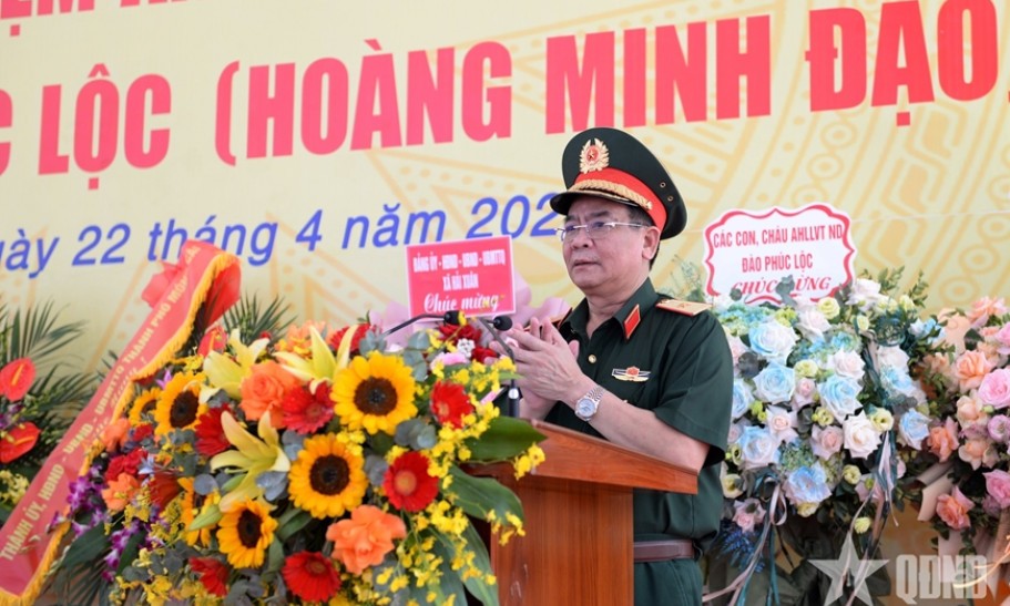 Tổng cục II khánh thành Nhà tưởng niệm liệt sĩ, Anh hùng Lực lượng vũ trang nhân dân Đào Phúc Lộc