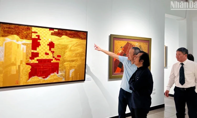 Khai mạc Triển lãm mỹ thuật kỷ niệm 50 năm Ngày thống nhất đất nước tại Hà Nội