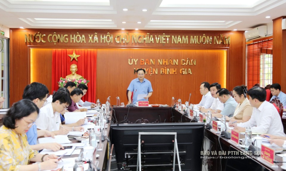 Bình Gia: Cần tiếp tục rà soát lại các mục tiêu để tập trung  tổ chức triển khai hiệu quả kịch bản tăng