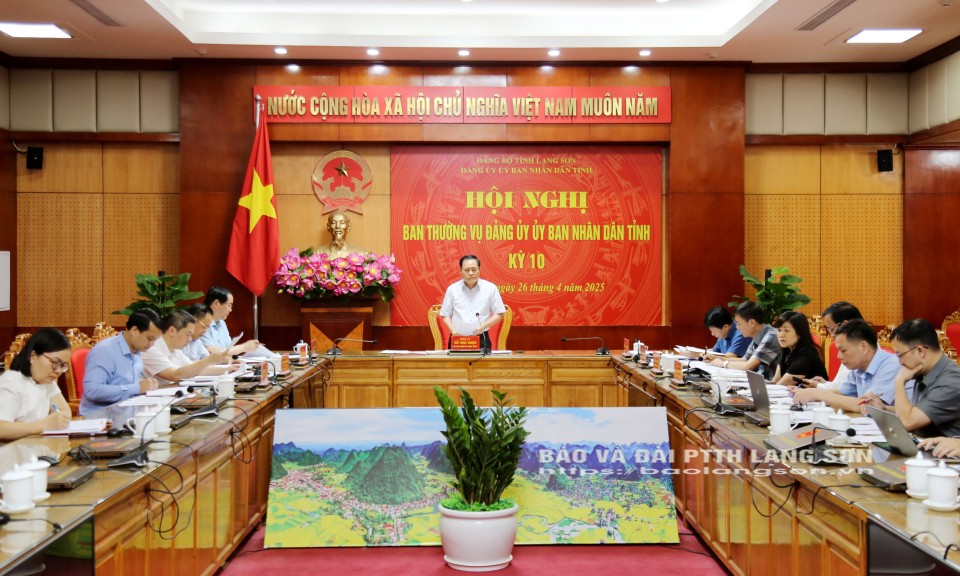 Hội nghị Ban Thường vụ Đảng ủy UBND tỉnh kỳ 10: Xem xét nhiều nội dung quan trọng